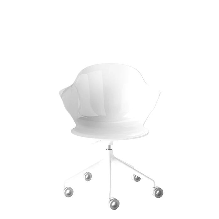 Calligaris Saint Tropez swivel plastic chair on casters | Made to Order