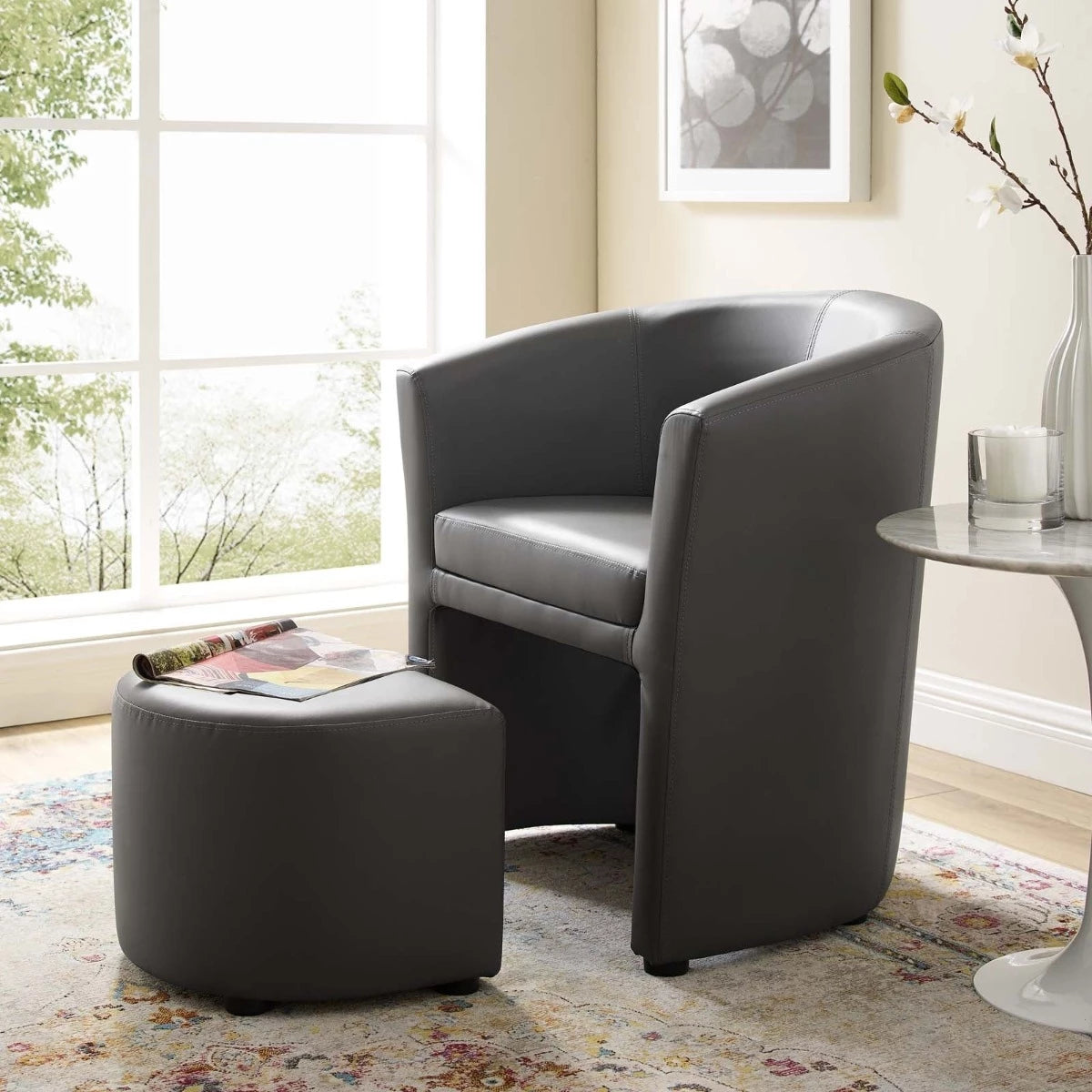 Modway Divulge Armchair and Ottoman